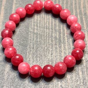 3/$15 Hand Crafted Pink Beaded Bracelet